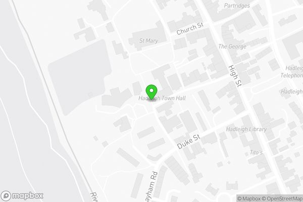 Map showing location: Hadleigh Health Center